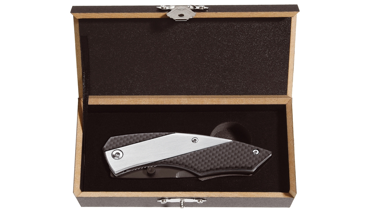 pocket knife SliderProCarbon silver