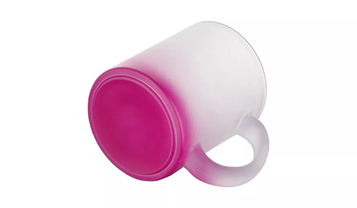 Glass mug with gradient 330 ml - violet