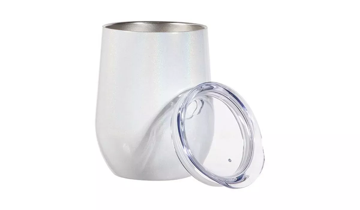 Glühweintasse 360 ml - weiß schillernd