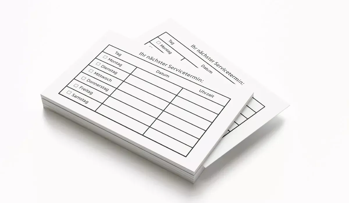 Appointment cards SEAT 1