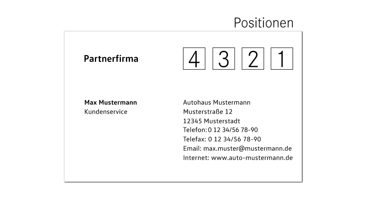 VW Multi Brand Business Cards  4