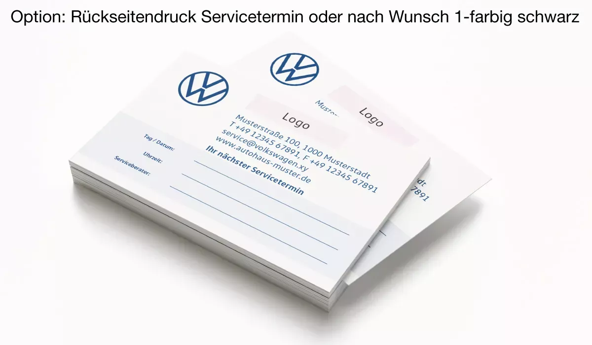 VW Service Business Cards
