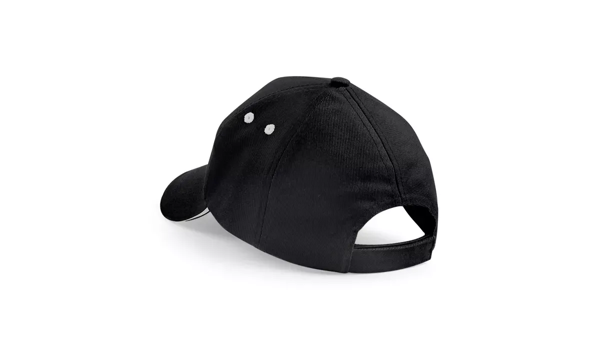 Beechfield Ultimate 5 Panel Cap - black/light grey