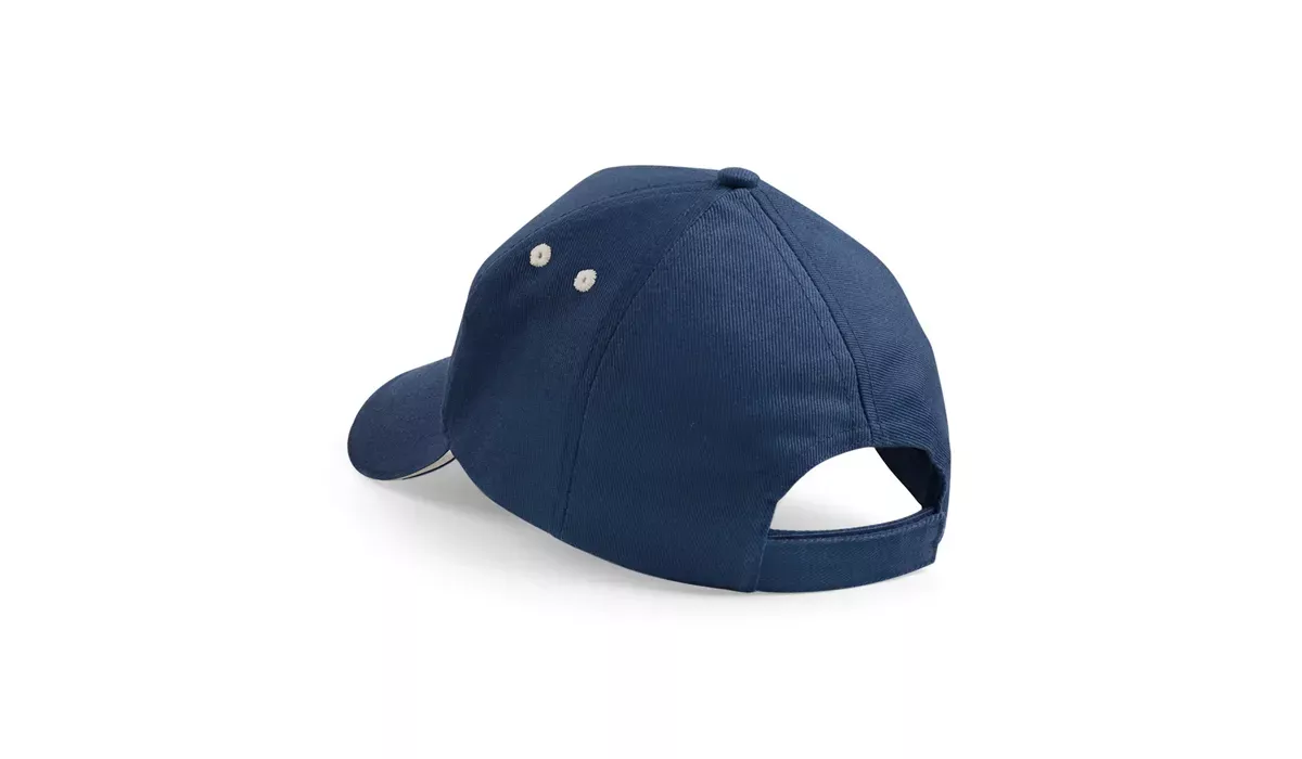 Beechfield Ultimate 5 Panel Cap - french navy/putty