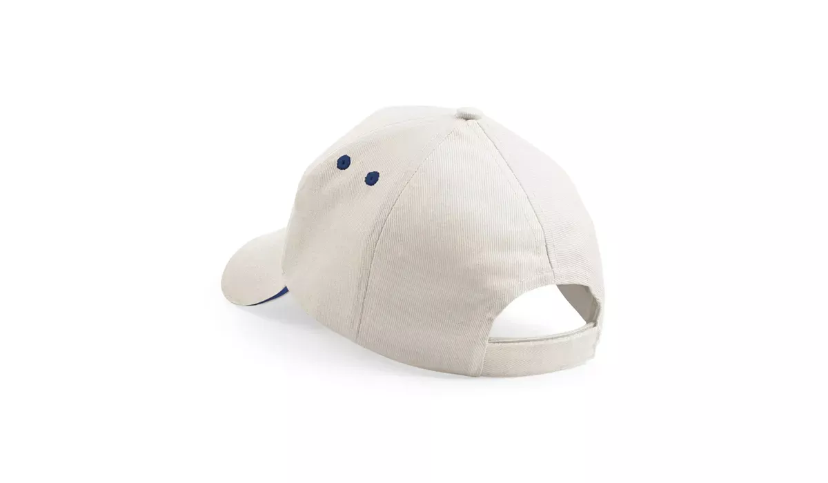 Beechfield Ultimate 5 Panel Cap - putty/french navy