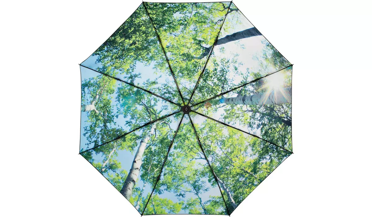 AC mini umbrella FARE®-Nature - black/forest design