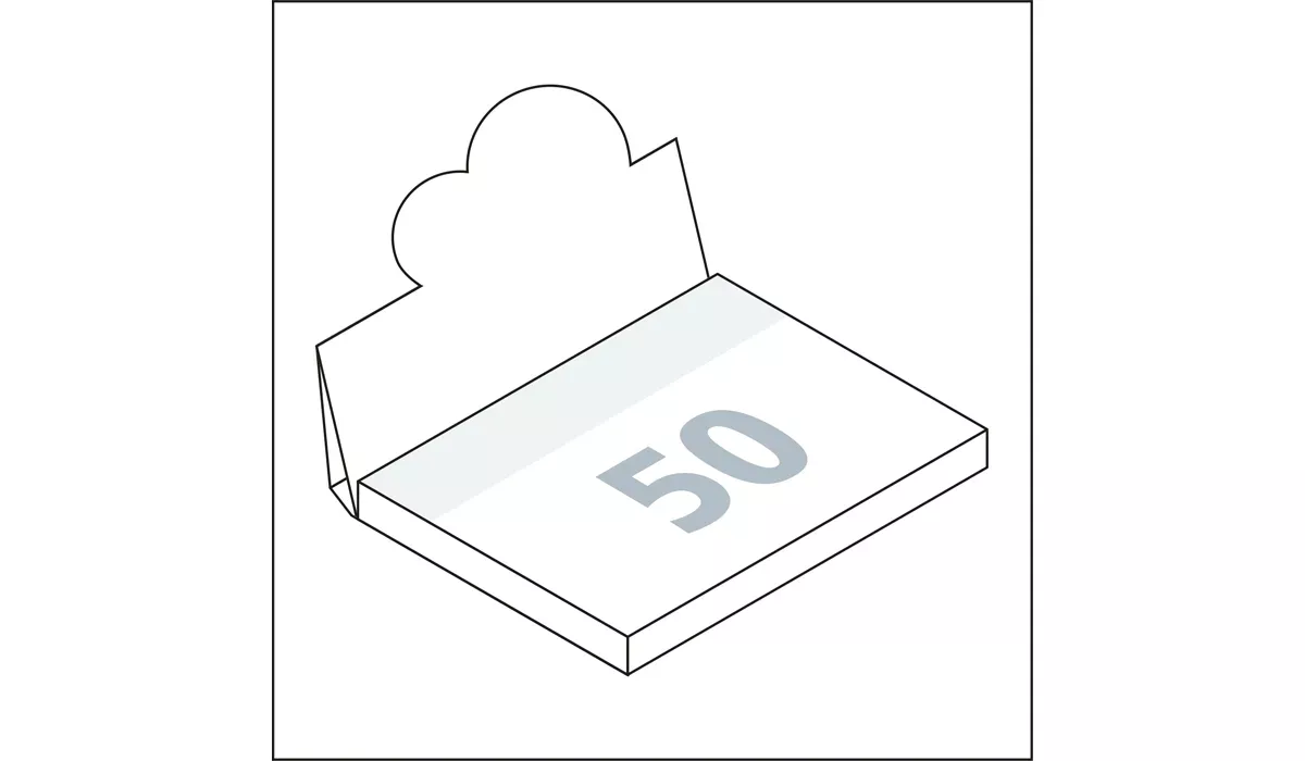 Haftnotizen Cover Pop-Up 50 Blatt