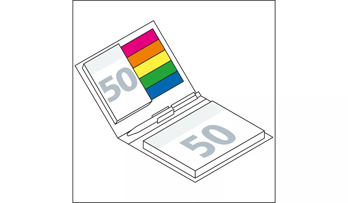 sticky note set Amsterdam bookcover individually