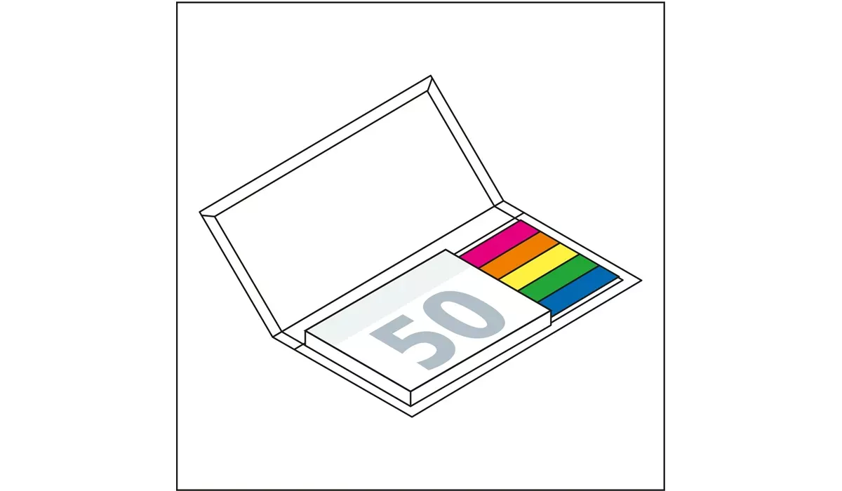 Haftnotiz-Set Kopenhagen Bookcover Ind. einseitig