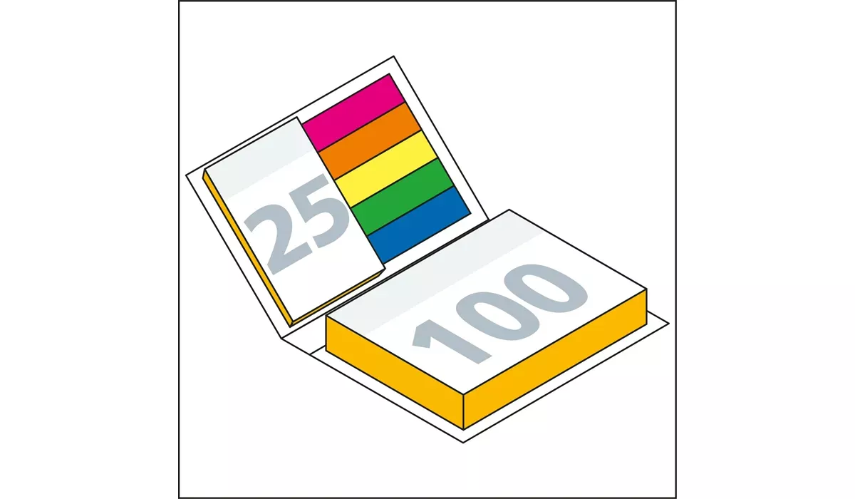 Haftnotiz-Set Prag Bookcover Bestseller White