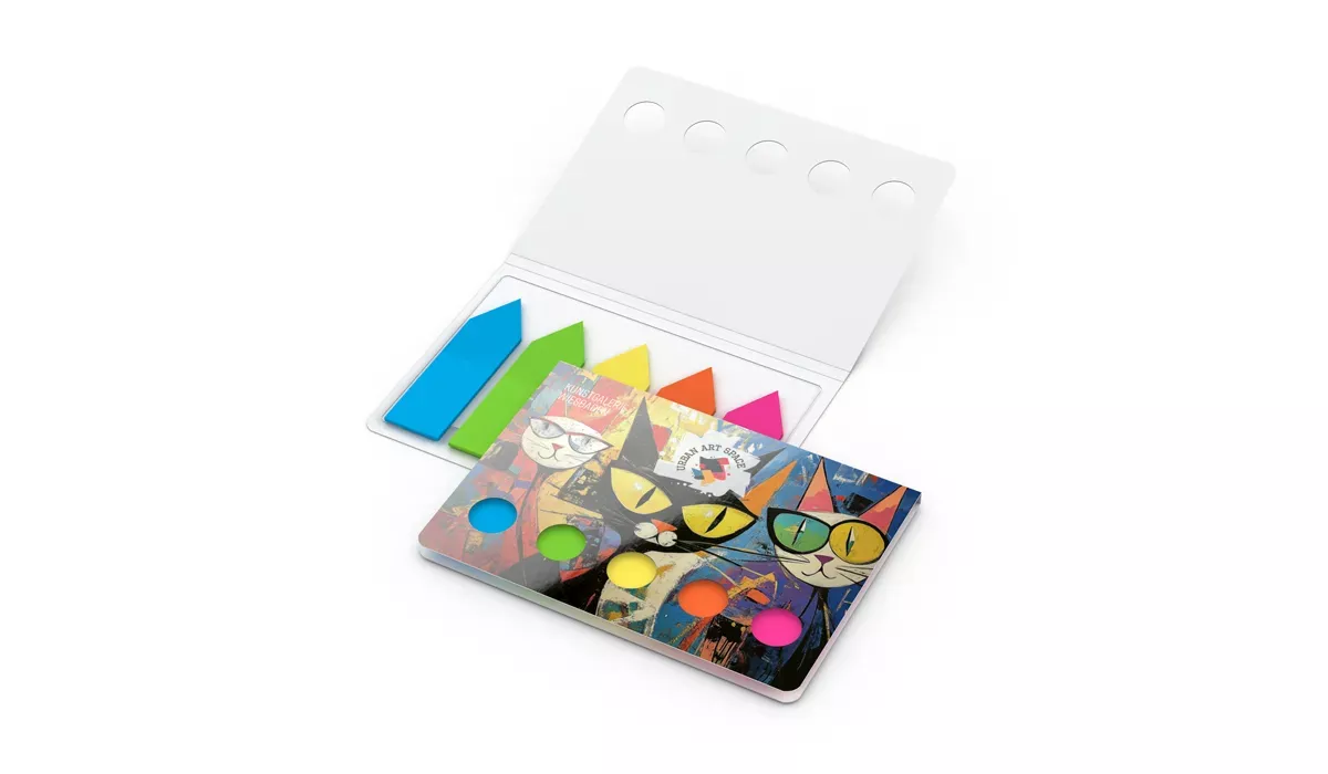 sticky note pad Memo-Card arrow film markers punch