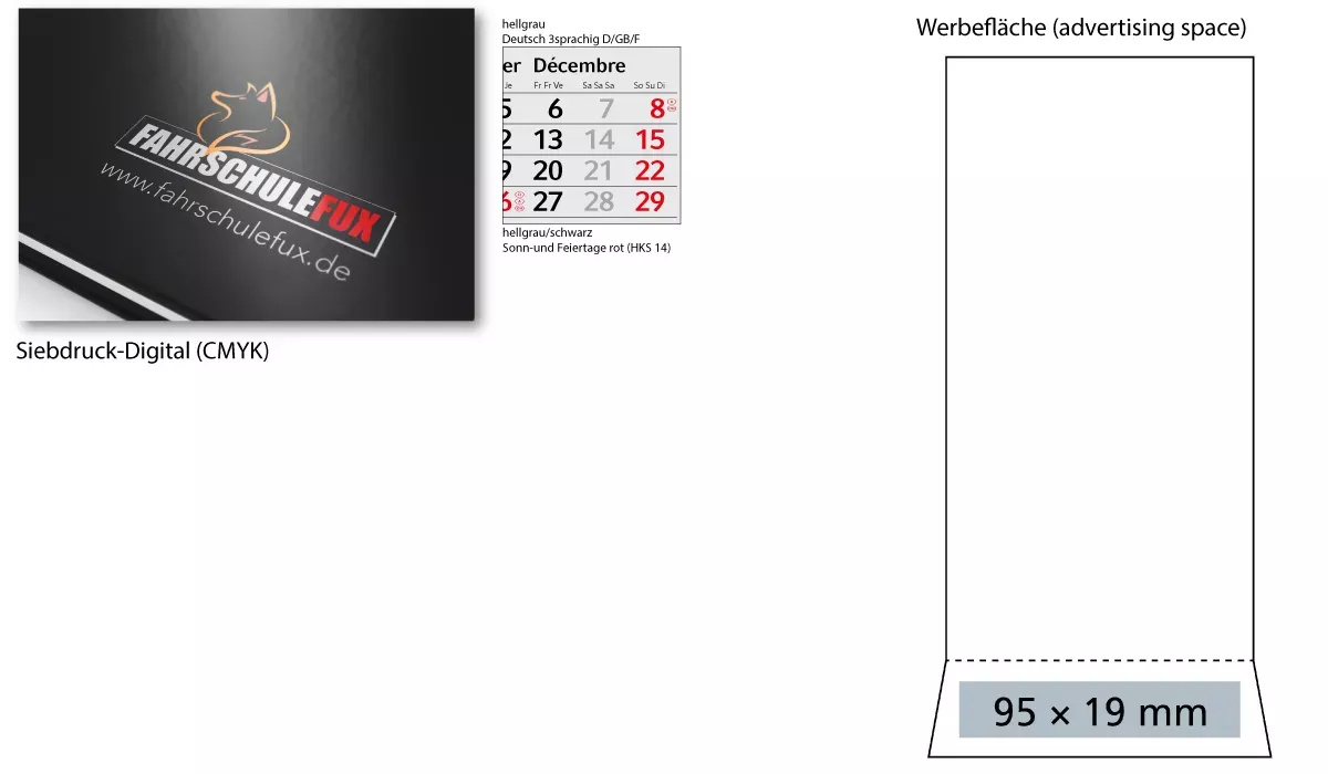 3-month calendar 2027 Desktop Wood bestseller