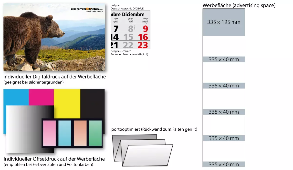 5-month calendar 2027 Grande Wire-O 5