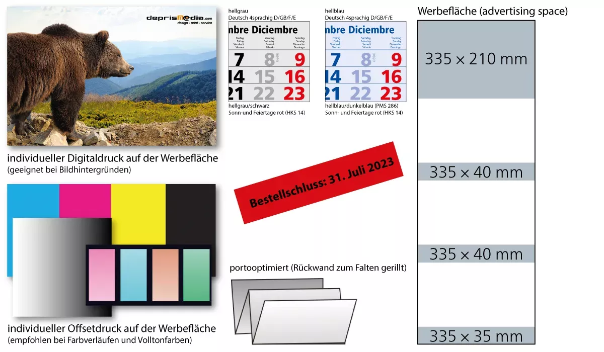 3-month calendar 2027 Maxi 3 Post Plus