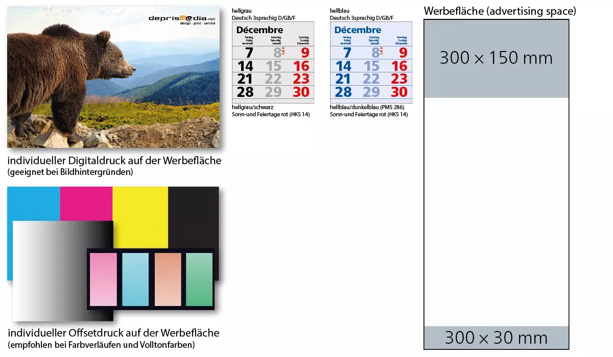 4-Monatskalender 2027 Mega 4 B