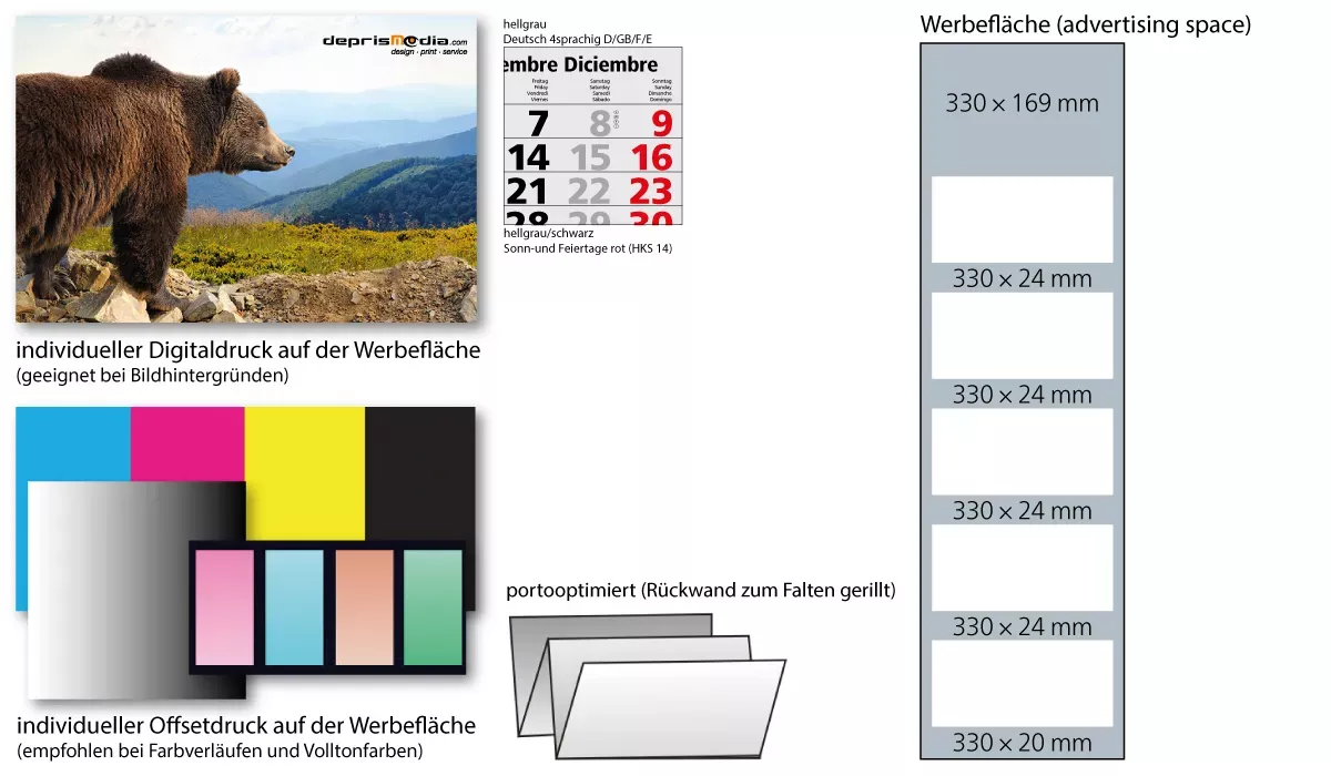 5-month calendar 2027 Penta Light 5