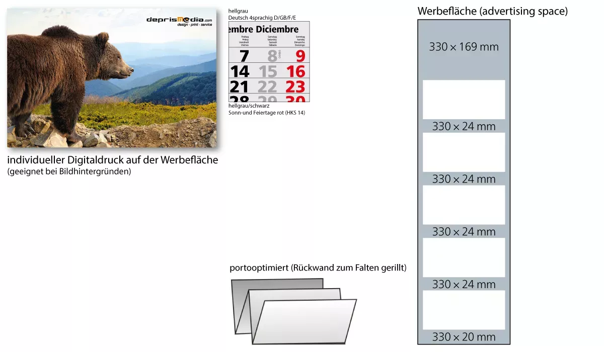 5-Monatskalender 2027 Penta Light 5 Bestseller