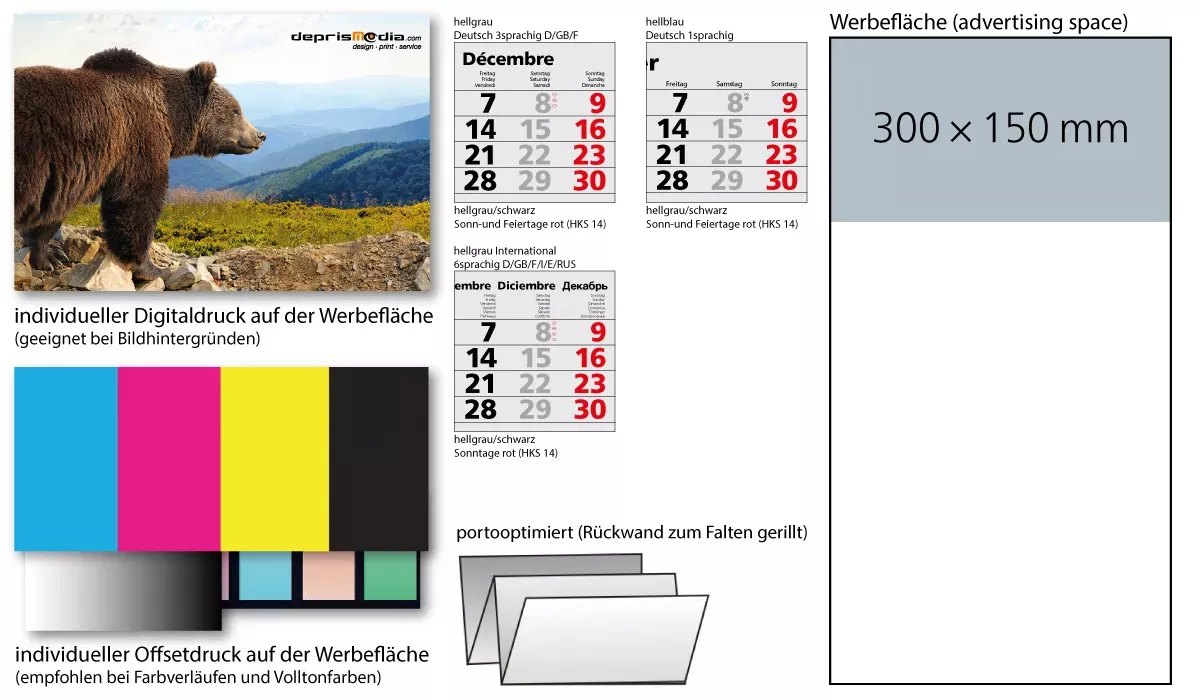 3-Monatskalender 2027 Primus 3 Post A