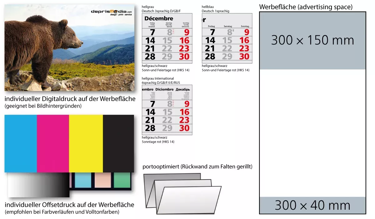 3-Monatskalender 2027 Primus 3 Post B