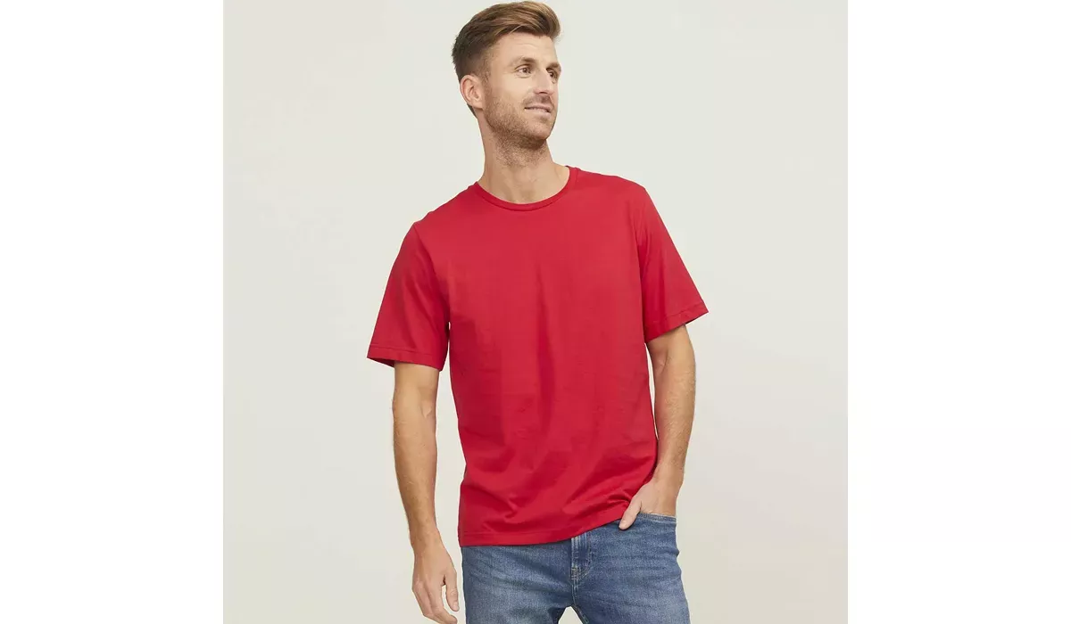 JACK & JONES - Canvas Tee Blk7526 - navy blazer