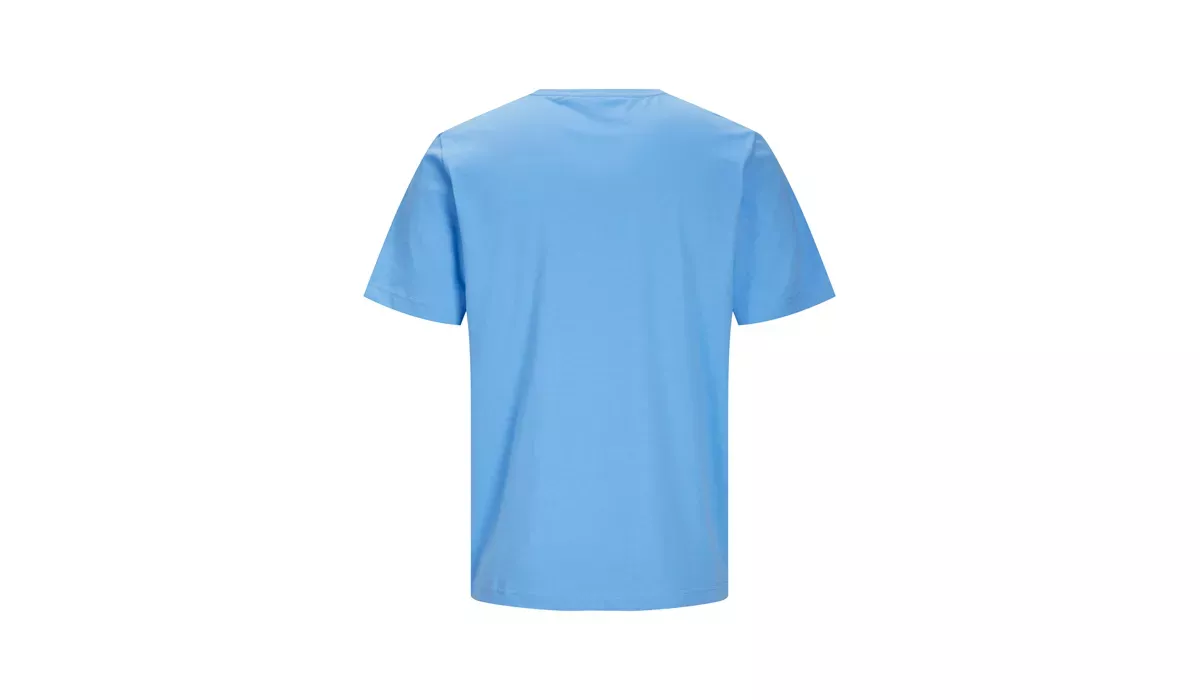 JACK & JONES - Canvas Tee Blk7526 - azure blue