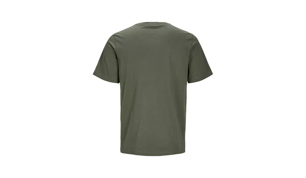 JACK & JONES - Canvas Tee Blk7526 - beetle green