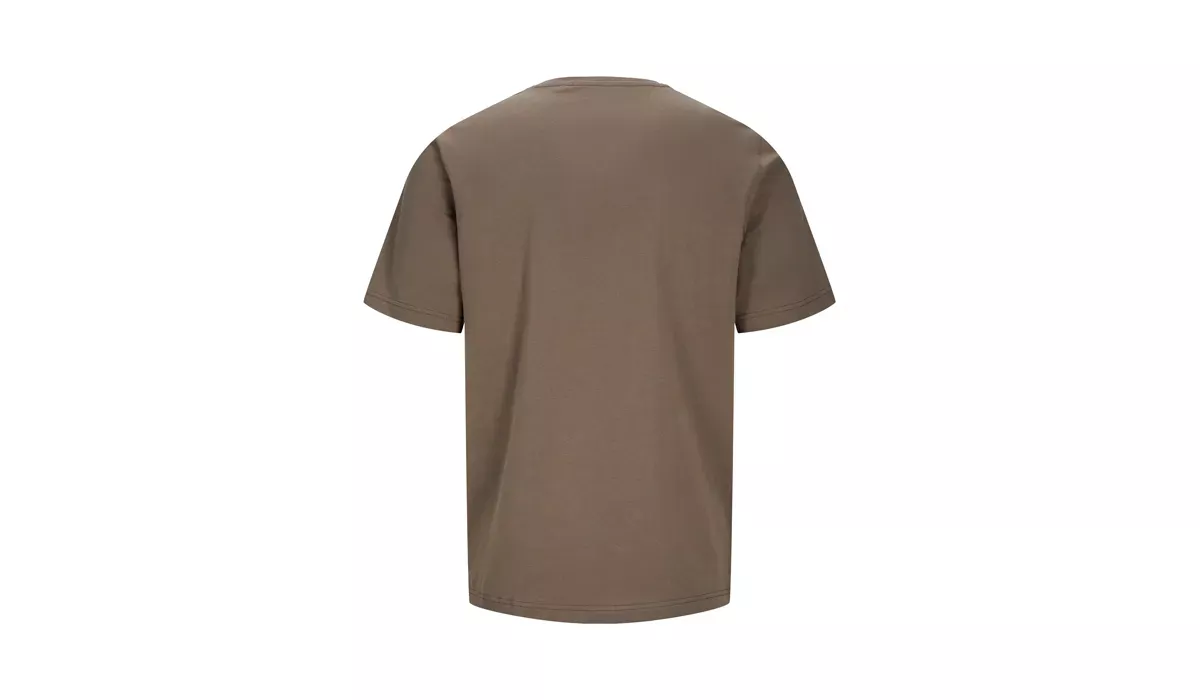 JACK & JONES - Canvas Tee Blk7526 - falcon brown
