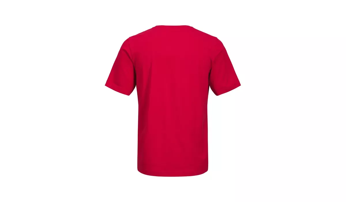 JACK & JONES - Canvas Tee Blk7526 - lipstick red