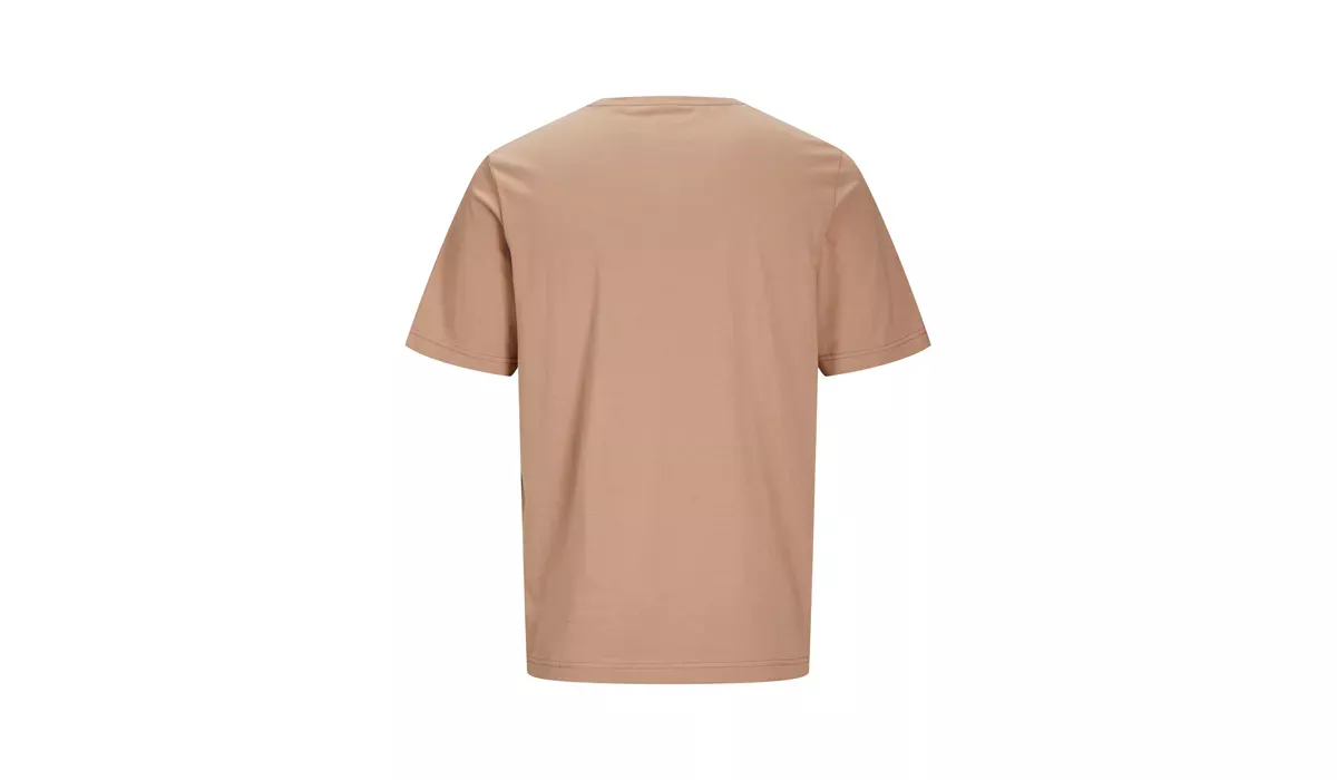 JACK & JONES - Canvas Tee Blk7526 - warm taupe sand