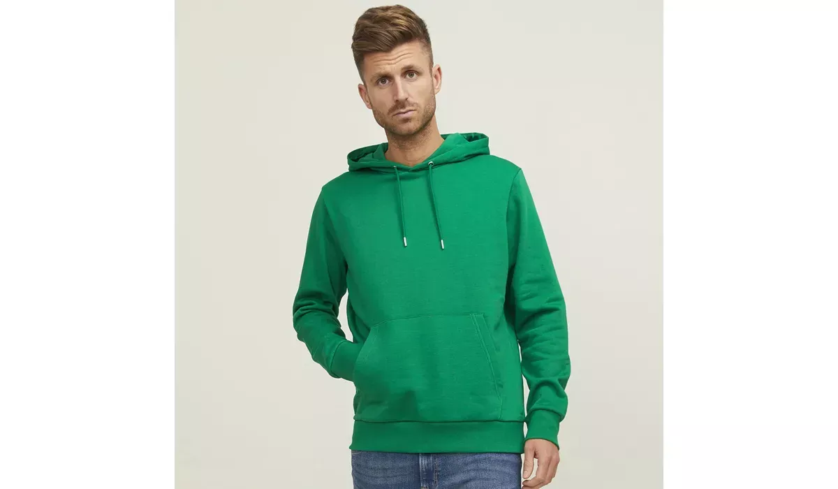 JACK & JONES - Cosy Hoodie BLK3902 - ALPINE GREEN
