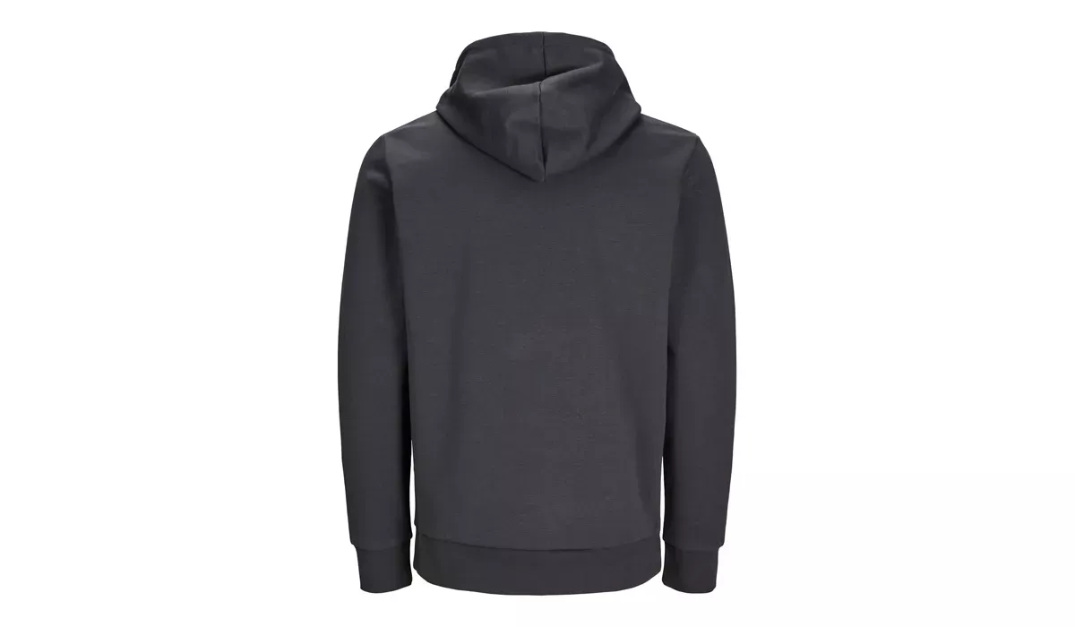 JACK & JONES - Cosy Hoodie Blk3902 - asphalt