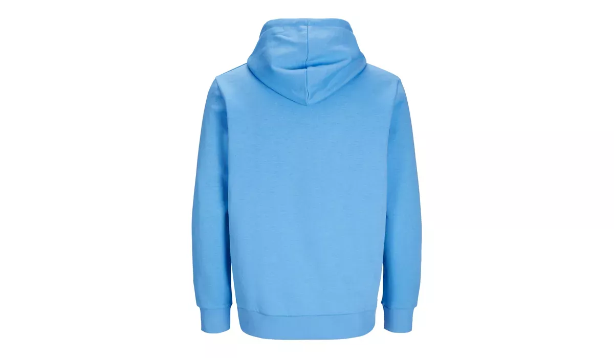 JACK & JONES - Cosy Hoodie Blk3902 - azure blue
