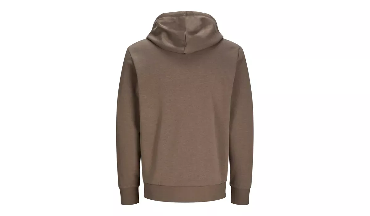 JACK & JONES - Cosy Hoodie Blk3902 - falcon brown