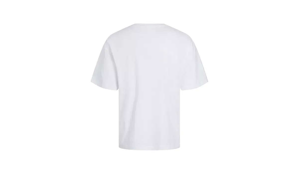 JACK & JONES - Frame Oversize Tee Blk 3911 - white