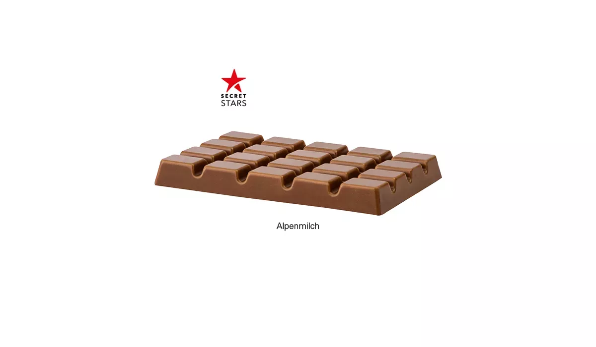 Design Schokolade in Pergaminpapier