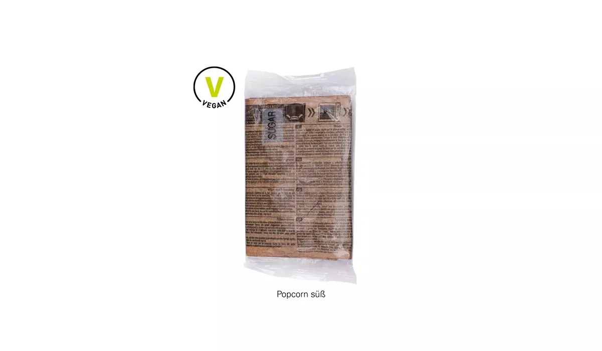 Mikrowellen Popcorn in Werbebox