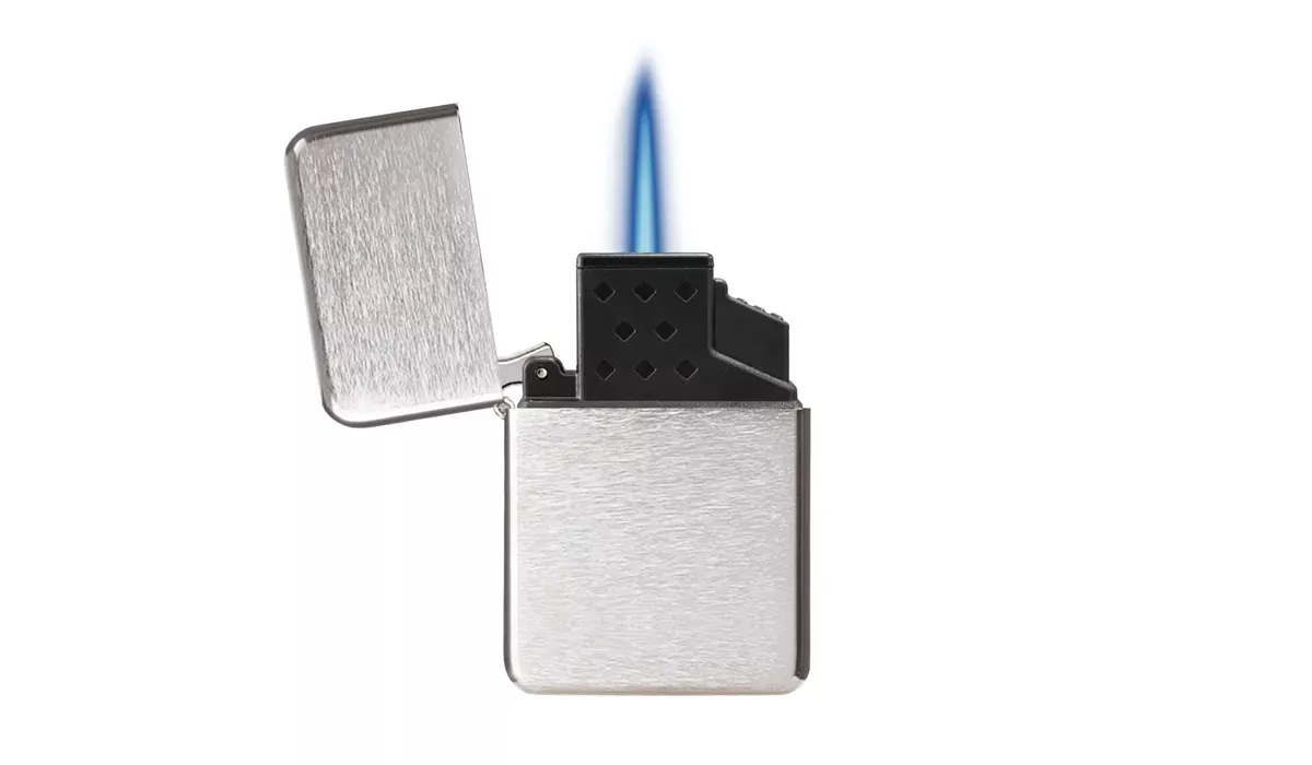 ZORR EXCLUSIV JET FLAME lighter brushed chrome