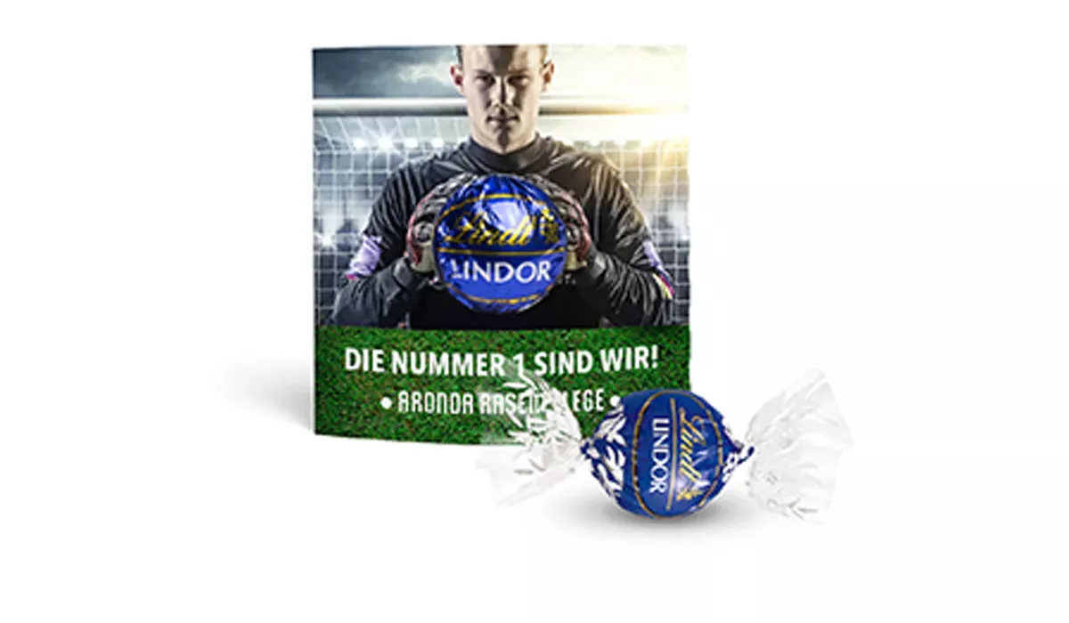 Lindt Lindor Kugel in Werbekartonage