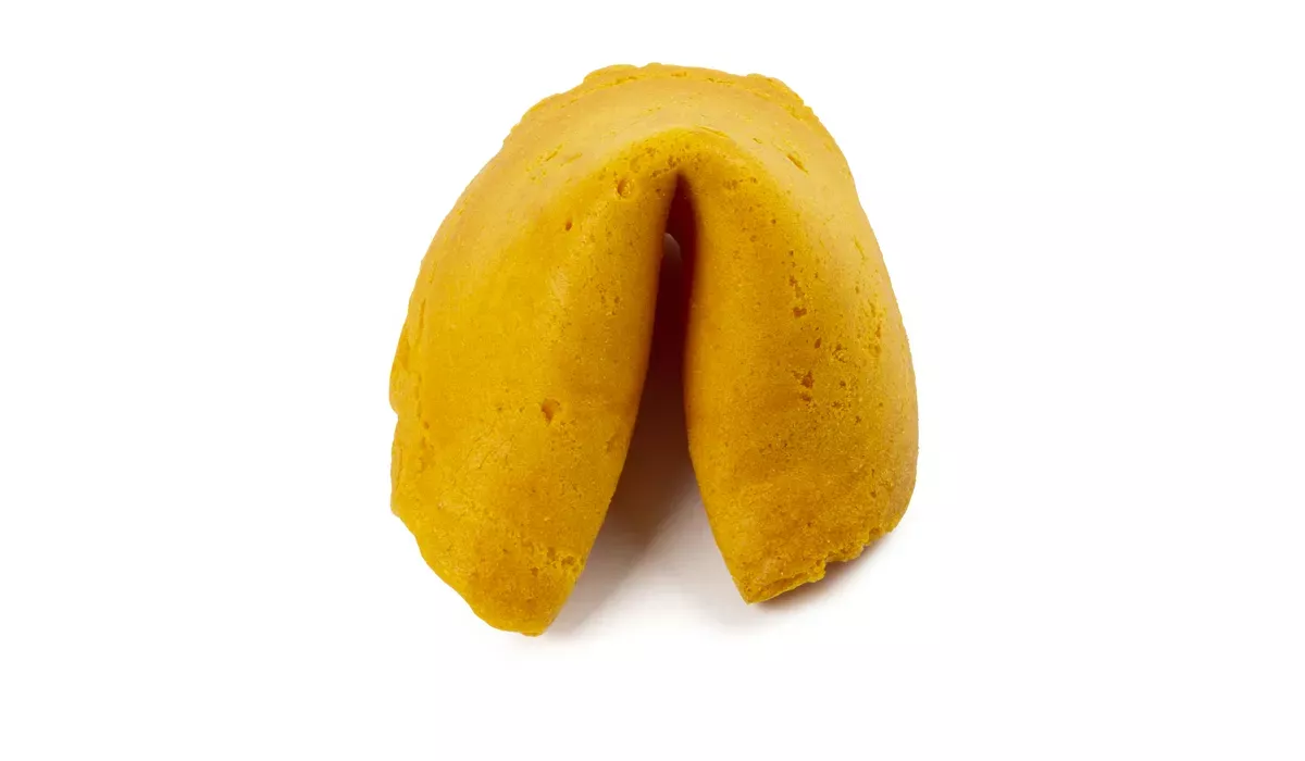 Glückskeks im Werbetütchen farbig