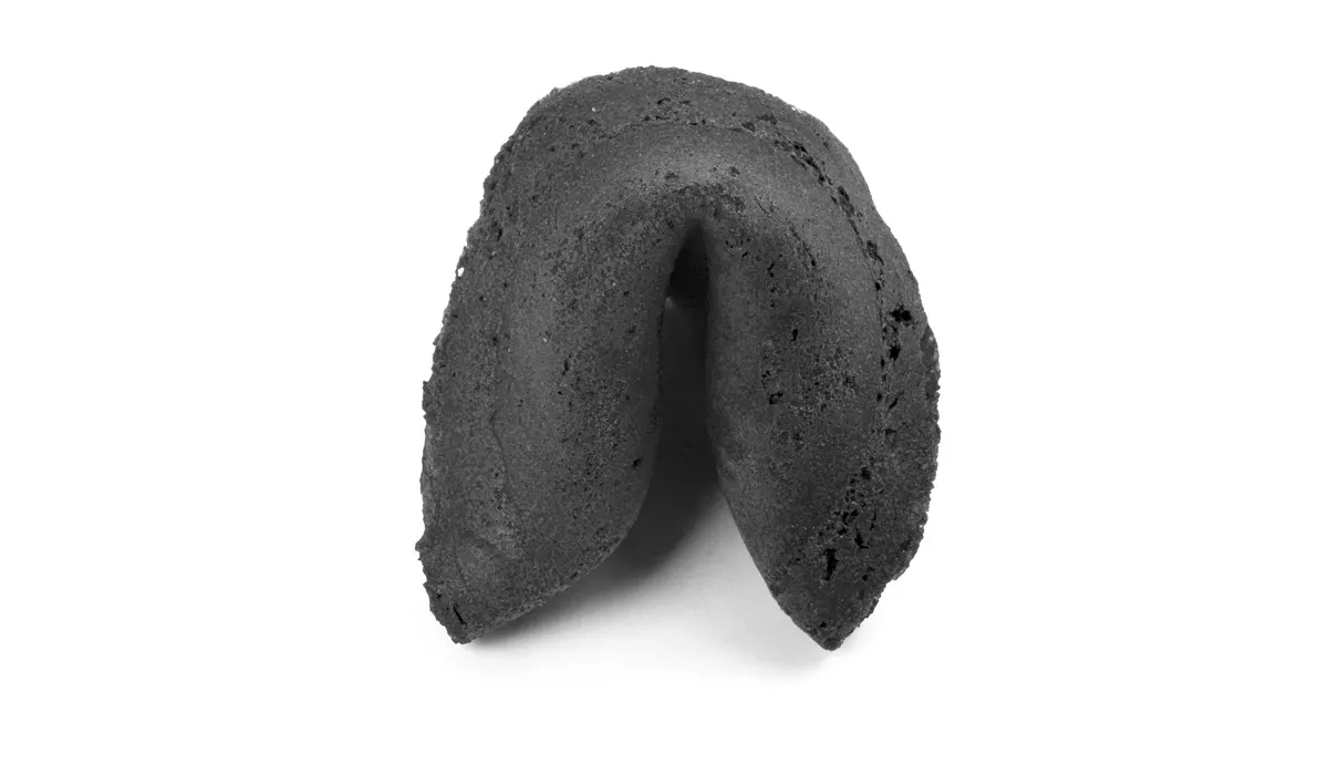 Glückskeks im Werbetütchen farbig