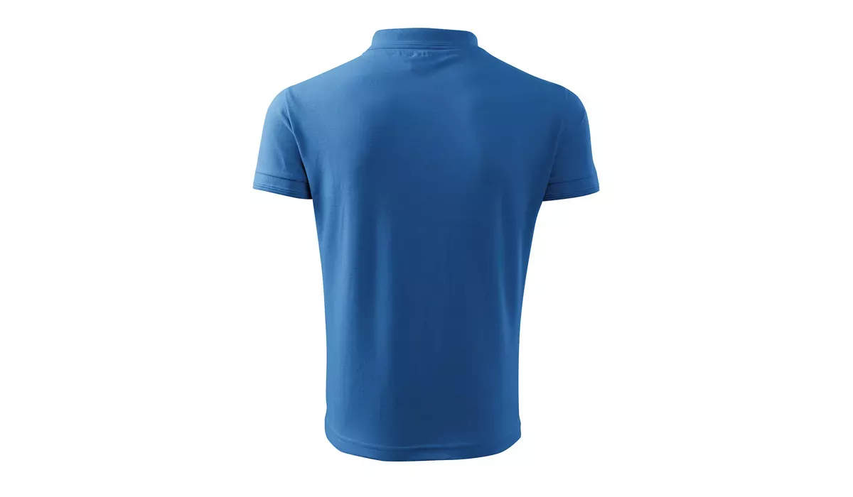 PIQUE POLO 203 Herren Polohemd - azureblau