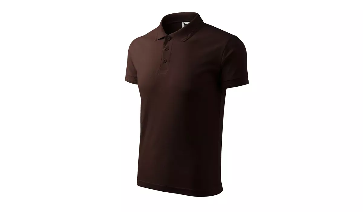 PIQUE POLO 203 mens polo shirt - coffee