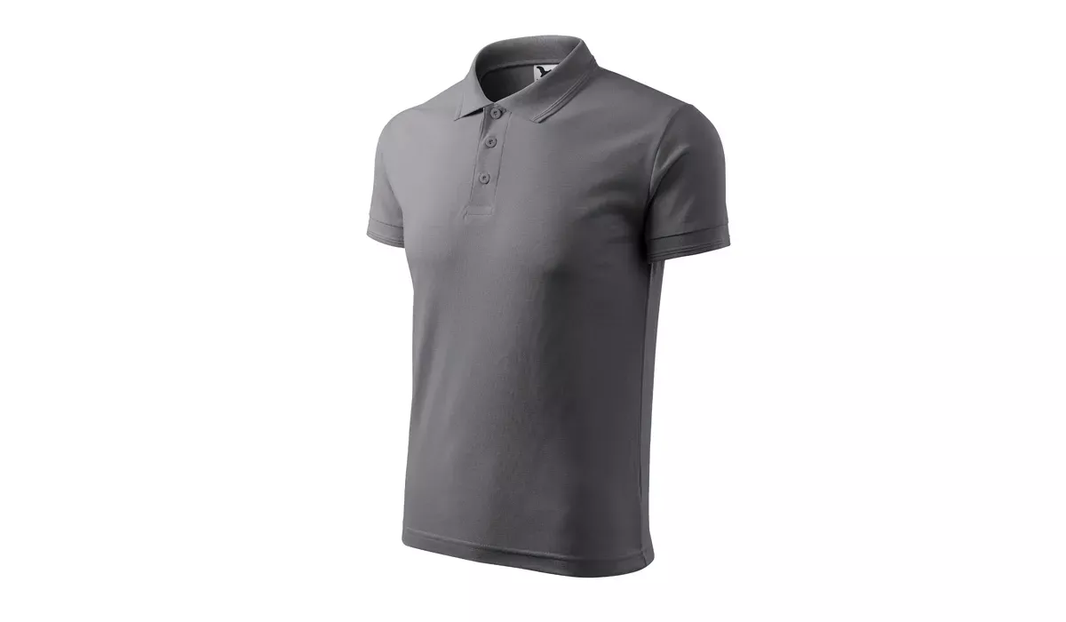 PIQUE POLO 203 mens polo shirt - steel gray