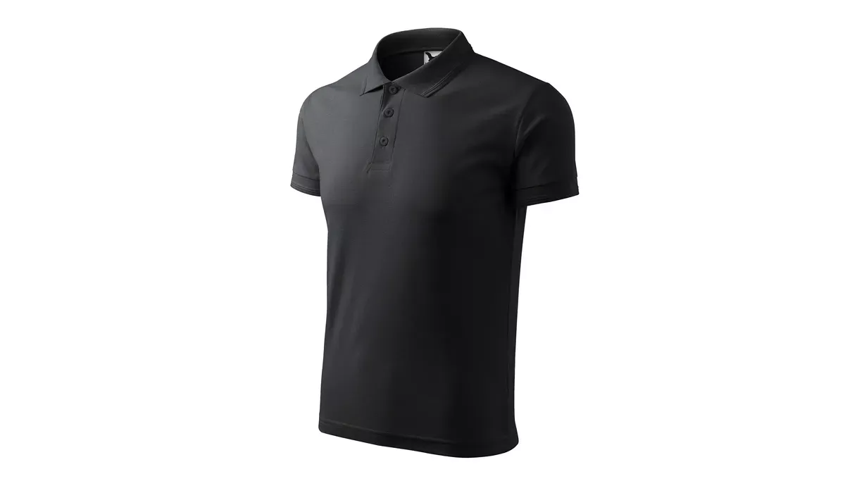 PIQUE POLO 203 mens polo shirt - ebony gray