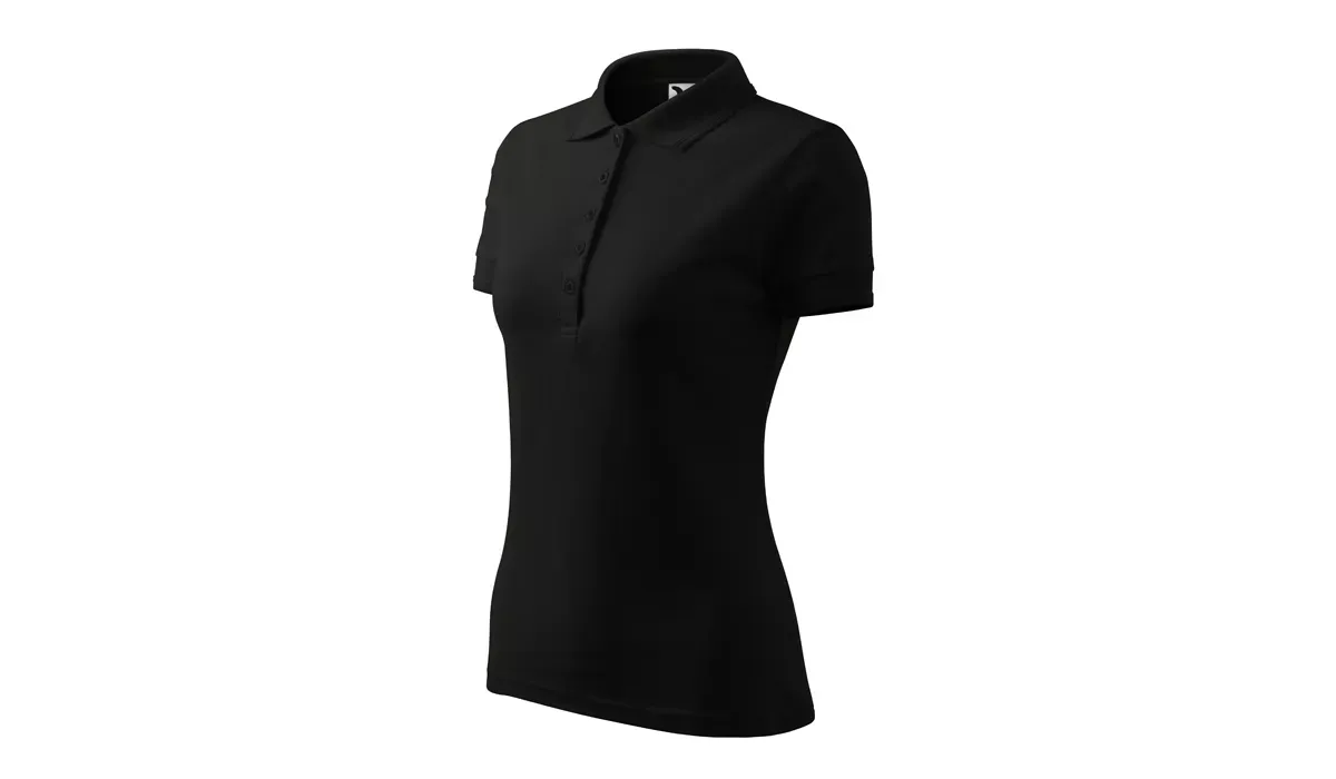 PIQUE POLO 210 ladies polo shirt - black