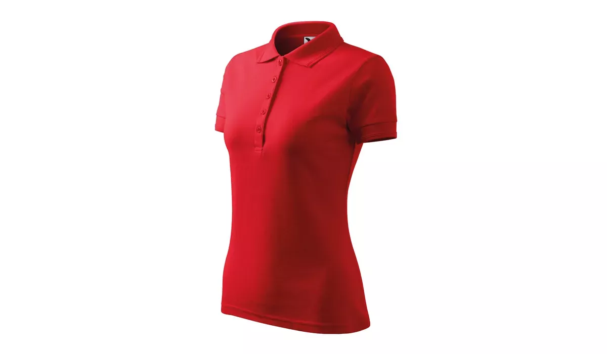 PIQUE POLO 210 ladies polo shirt - red