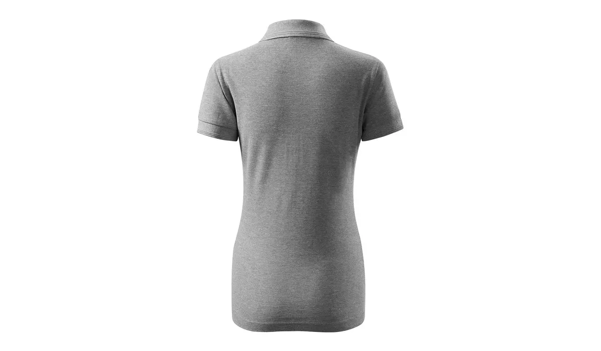 PIQUE POLO 210 Damen Polohemd - dunkelgrau meliert