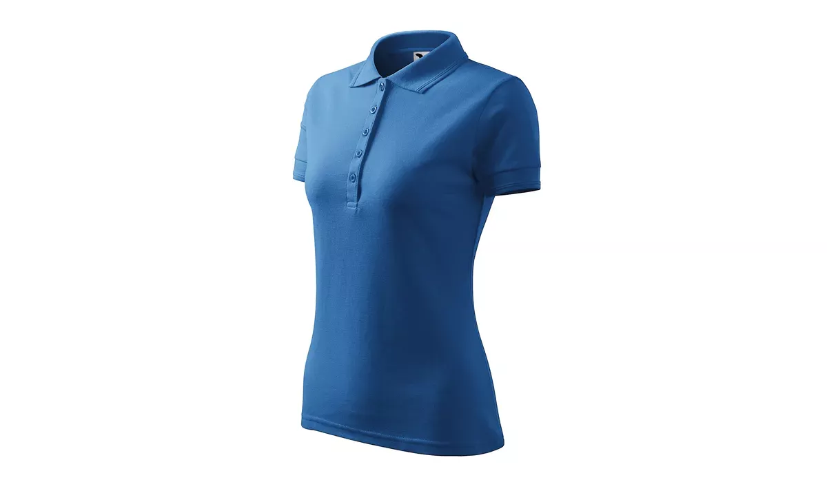 PIQUE POLO 210 ladies polo shirt - azure blue