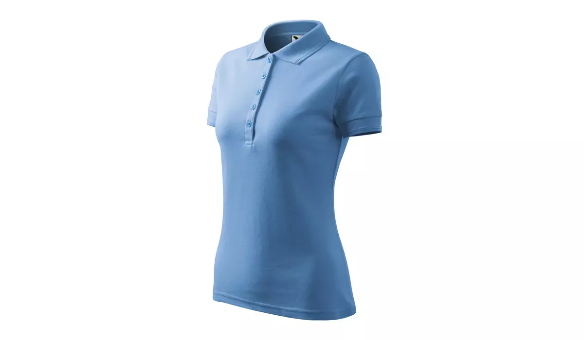 PIQUE POLO 210 Damen Polohemd - himmelblau