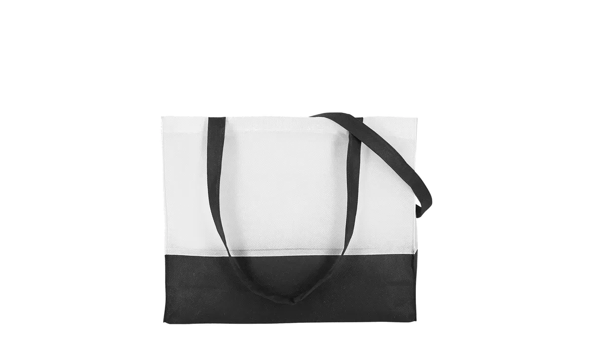 Tasche aus 100% Polypropylen City-Bag 1 - weiß/schwarz